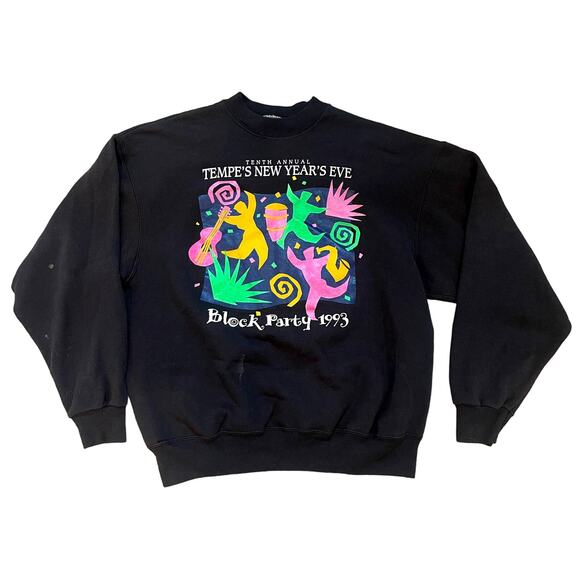Vintage 1993 Tempe’s New Year’s Eve Crewneck sweatshirt XL - Picture 1 of 4